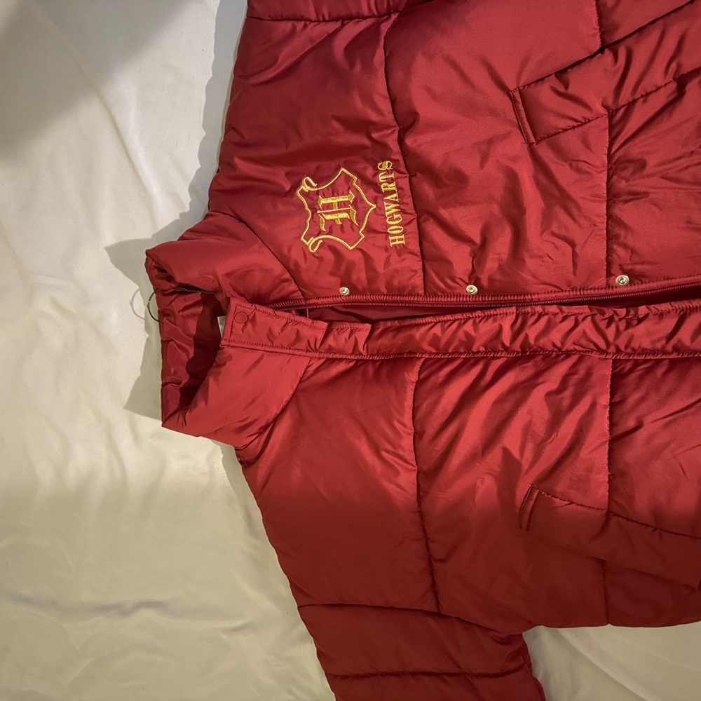 Red Puffer Winter Jacket Harry Potter